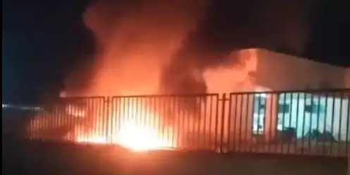 Ambulância explode em Unidade de Saúde de Capitão Poço